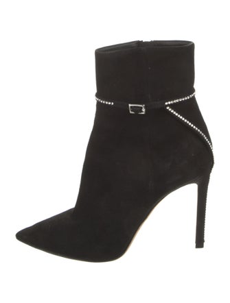 Jimmy Choo Suede Crystal Embellishments Boots
