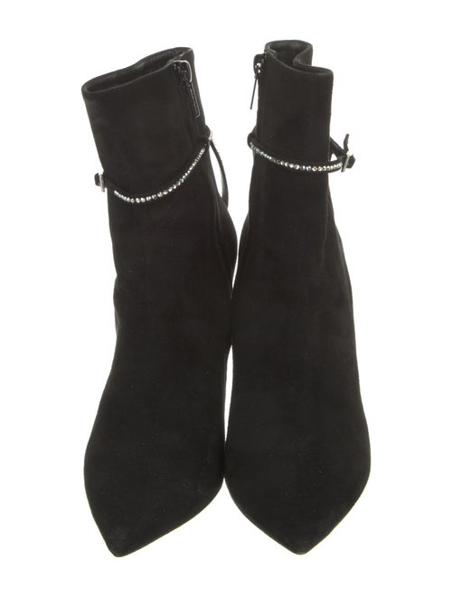 Jimmy Choo Suede Crystal Embellishments Boots