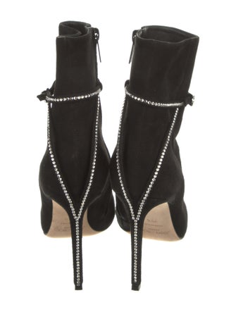 Jimmy Choo Suede Crystal Embellishments Boots