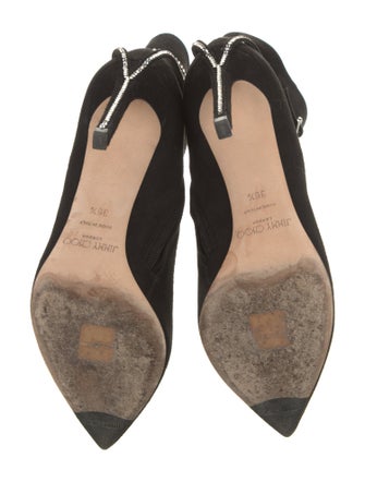 Jimmy Choo Suede Crystal Embellishments Boots