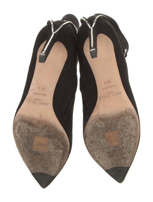 Jimmy Choo Suede Crystal Embellishments Boots
