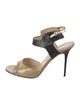 Jimmy Choo Patent Leather Colorblock Pattern Slingback Sandals