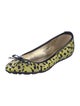 Jimmy Choo Printed Bow Accents Ballet Flats