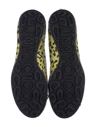 Jimmy Choo Printed Bow Accents Ballet Flats