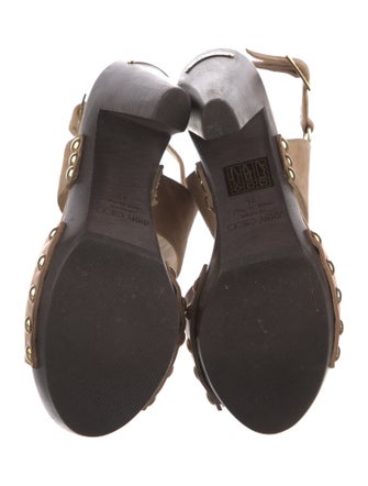 Jimmy Choo Suede Studded Accents Sandals