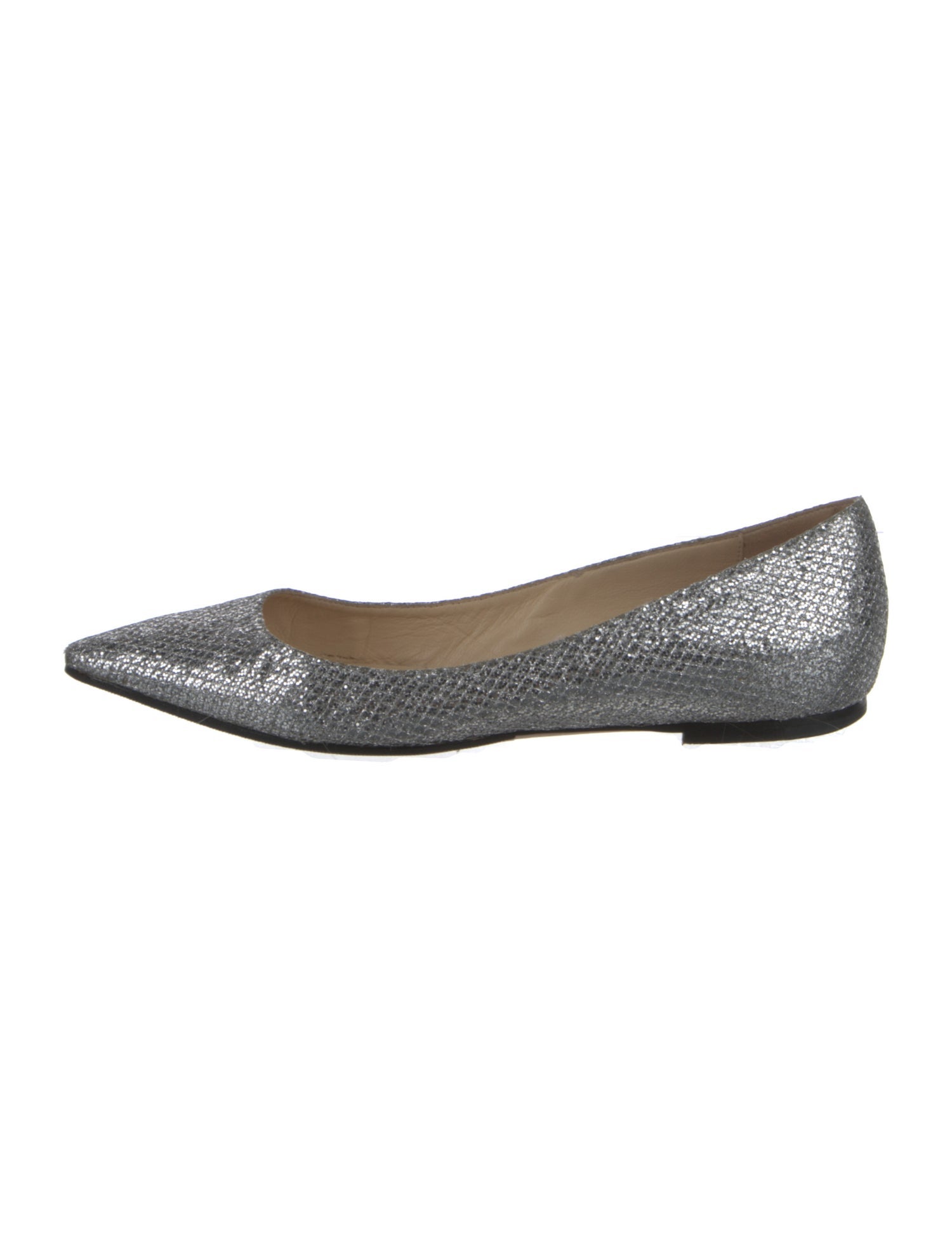 Jimmy Choo Glitter Glitter Accents Ballet Flats