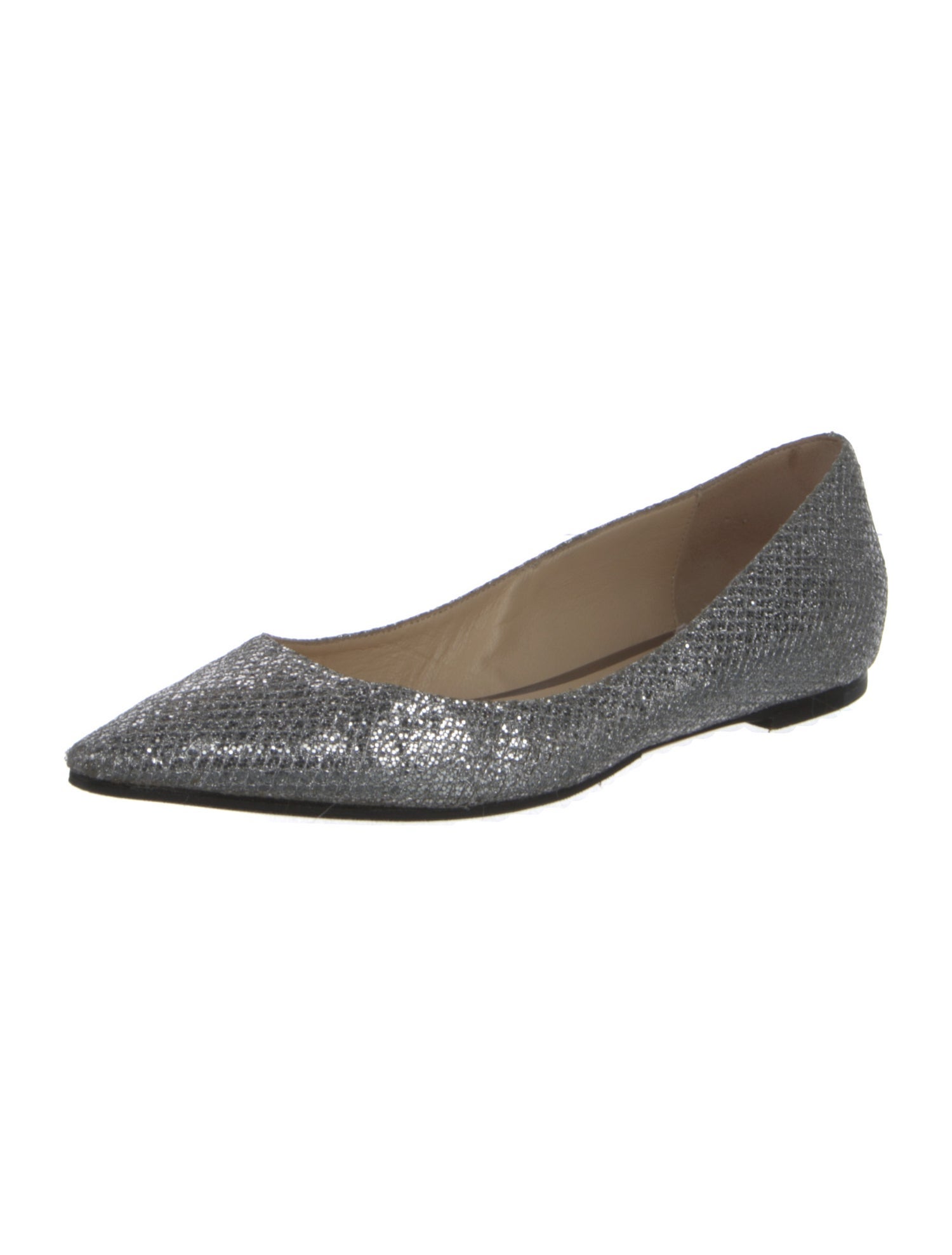 Jimmy Choo Glitter Glitter Accents Ballet Flats