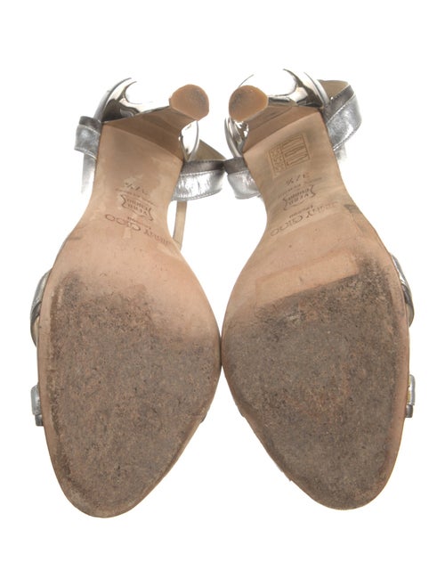 Jimmy Choo Champagne Leather Slingback Sandals