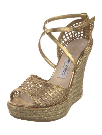 Jimmy Choo Leather Espadrilles