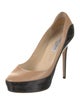 Jimmy Choo Patent Leather Colorblock Pattern Pumps