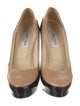 Jimmy Choo Patent Leather Colorblock Pattern Pumps