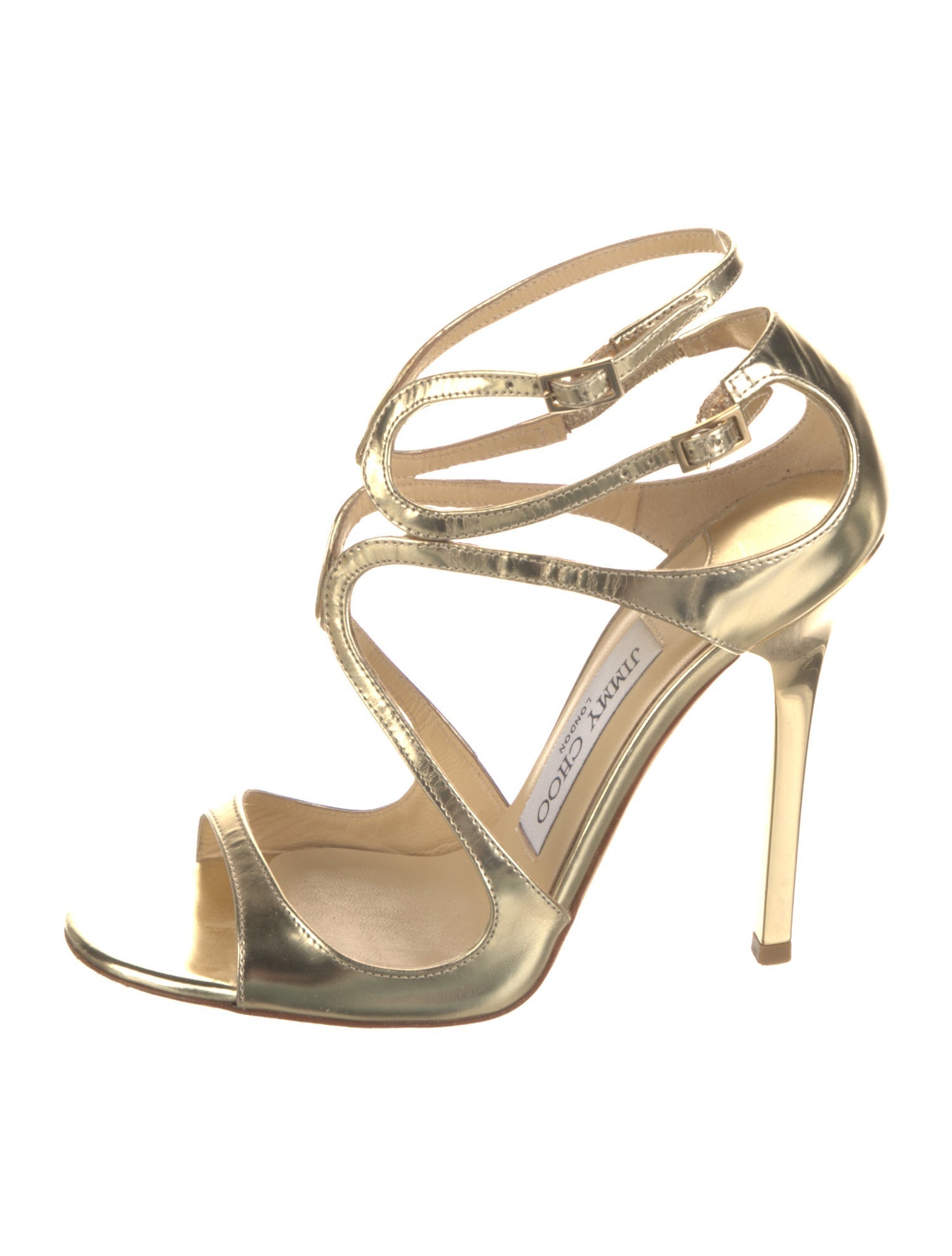 Jimmy Choo Azia Patent Leather Sandals