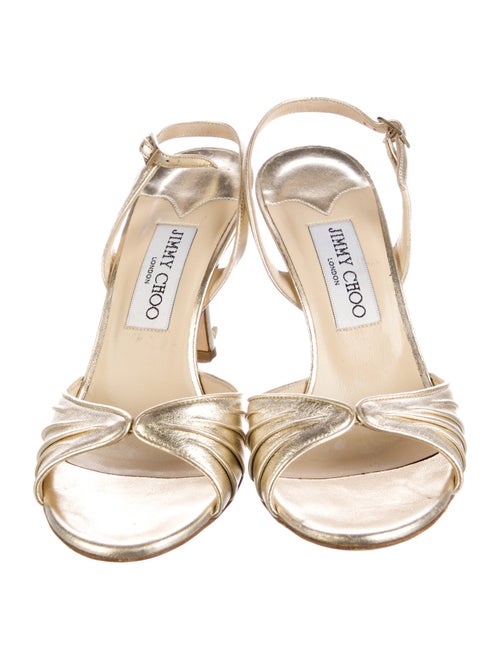 Jimmy Choo Leather Slingback Sandals