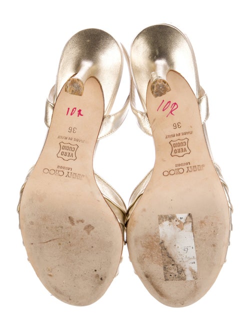 Jimmy Choo Leather Slingback Sandals