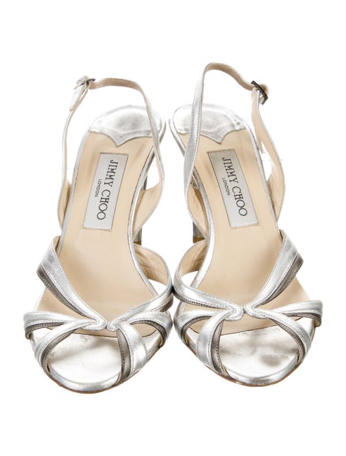 Jimmy Choo Leather Slingback Sandals
