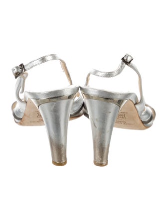 Jimmy Choo Leather Slingback Sandals