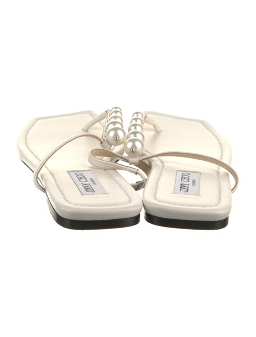 Jimmy Choo Leather T-Strap Sandals