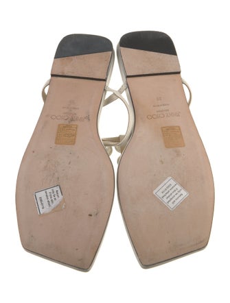Jimmy Choo Leather T-Strap Sandals