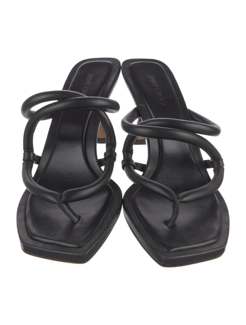 Jimmy Choo Leather Slides Black - image 3