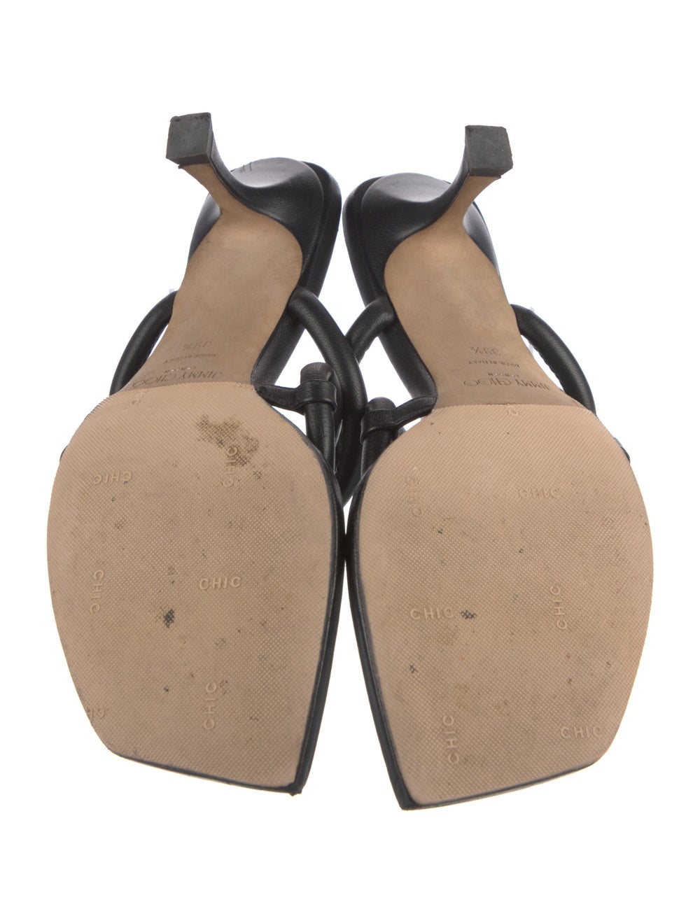 Jimmy Choo Leather Slides Black - image 5