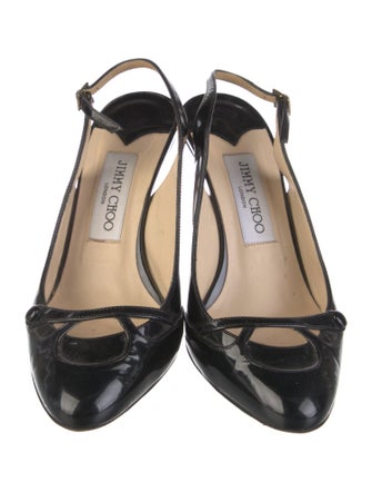 Jimmy Choo Patent Leather Slingback Pumps