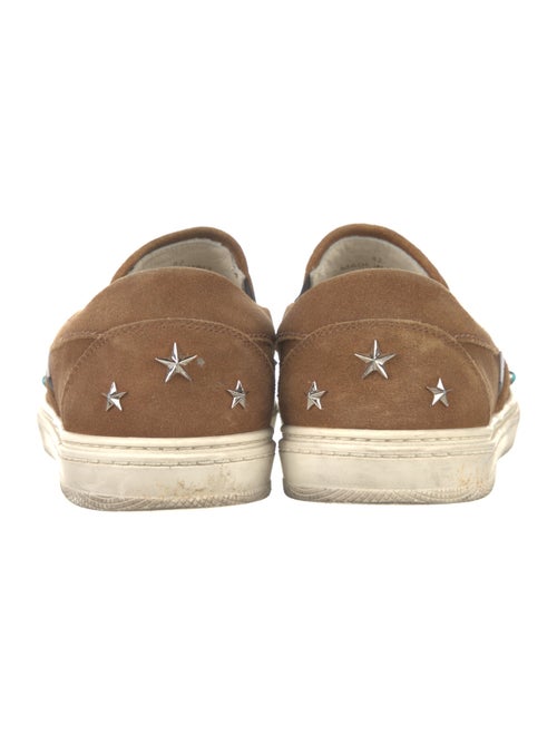 Jimmy Choo Suede Colorblock Pattern Sneakers