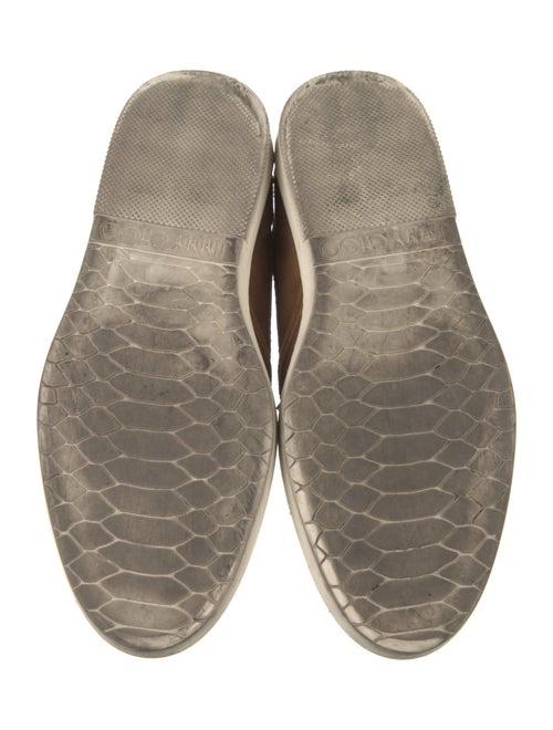 Jimmy Choo Suede Colorblock Pattern Sneakers