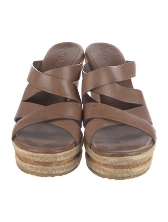 Jimmy Choo Leather Braided Accents Espadrilles