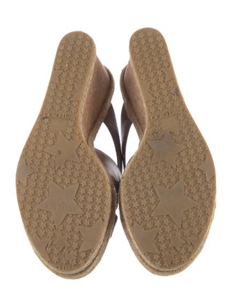 Jimmy Choo Leather Braided Accents Espadrilles