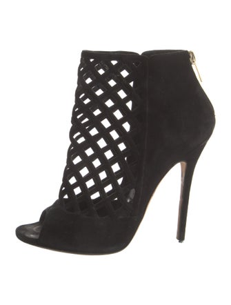 Jimmy Choo Suede Cutout Accent Boots