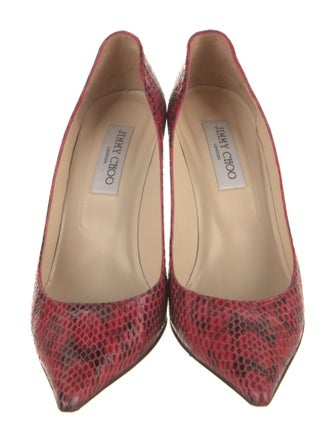 Jimmy Choo Snakeskin Printed Pumps