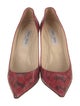 Jimmy Choo Snakeskin Printed Pumps