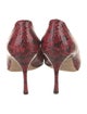 Jimmy Choo Snakeskin Printed Pumps