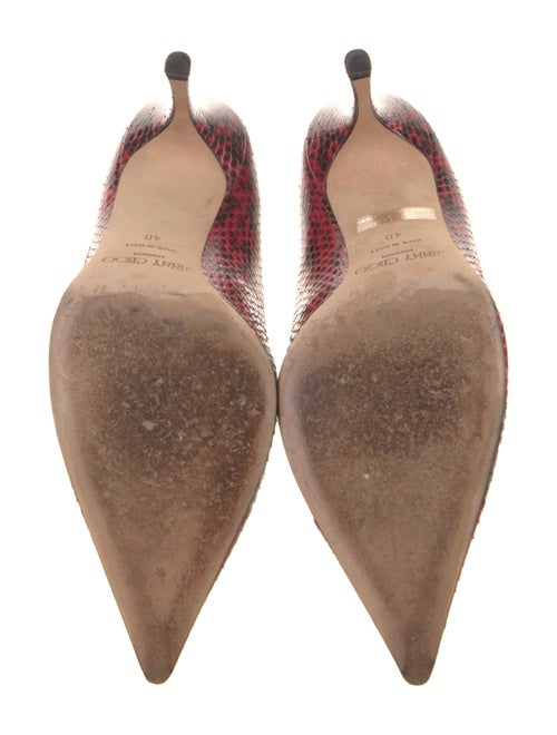 Jimmy Choo Snakeskin Printed Pumps
