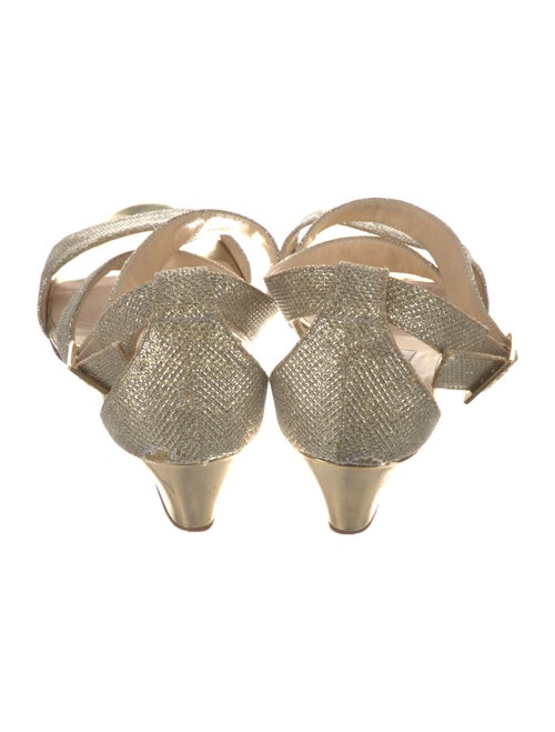 Jimmy Choo Glitter Glitter Accents Slingback Sandals