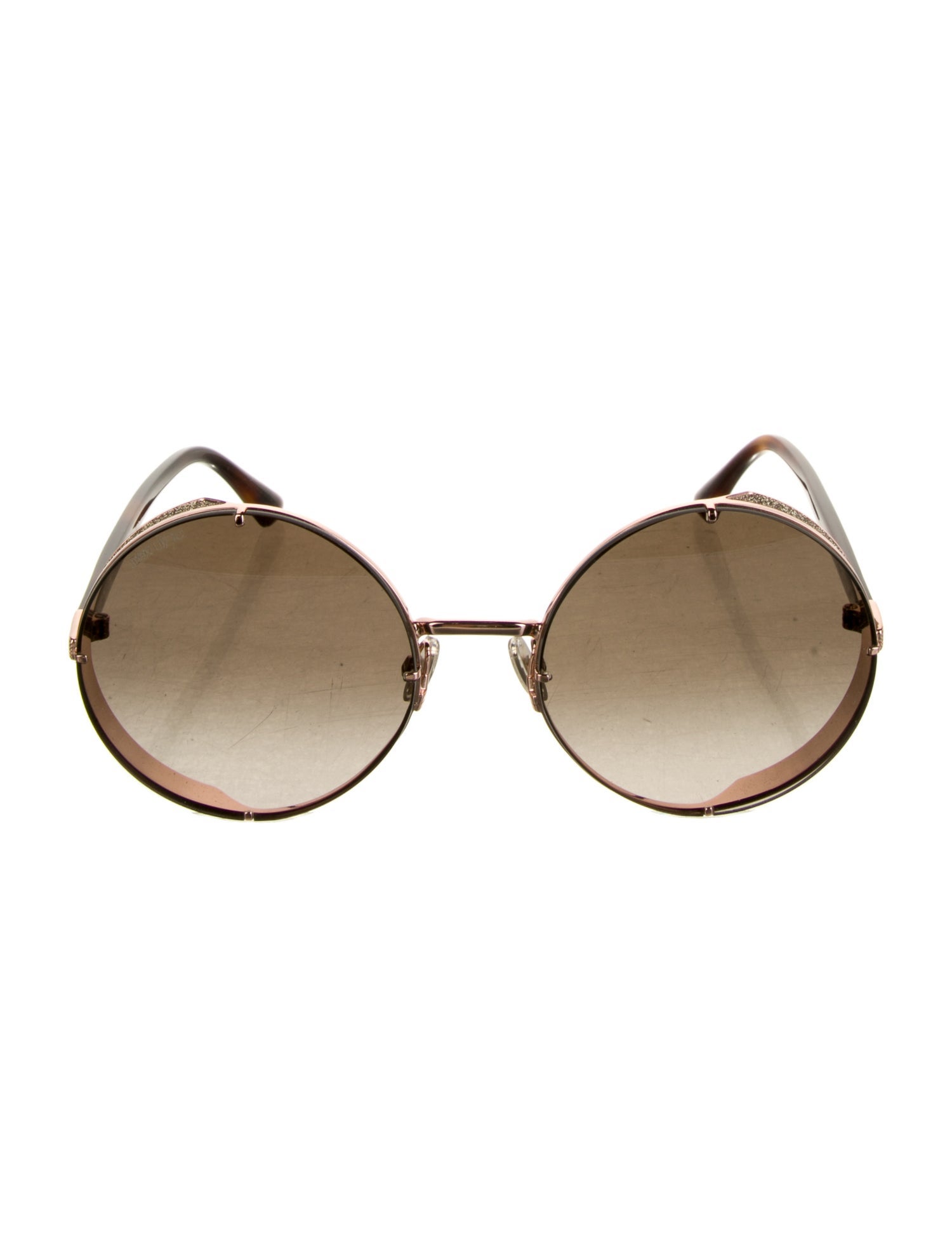Jimmy Choo Round Gradient Sunglasses