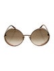 Jimmy Choo Round Gradient Sunglasses