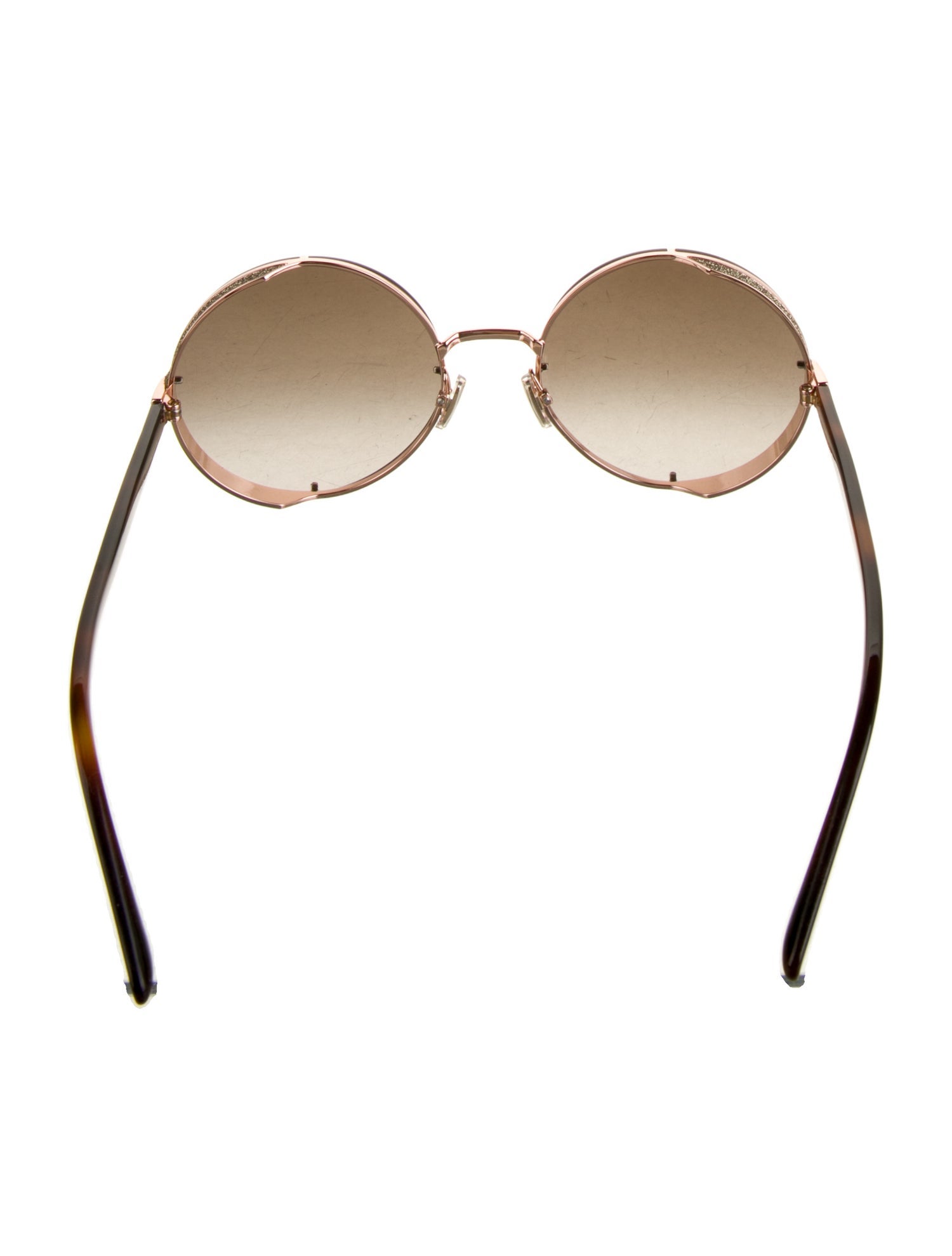 Jimmy Choo Round Gradient Sunglasses