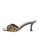 Jimmy Choo Ponyhair Animal Print Slides