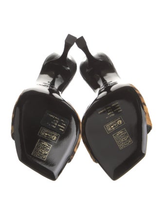 Jimmy Choo Ponyhair Animal Print Slides