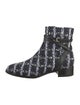 Jimmy Choo Tweed Printed Chelsea Boots