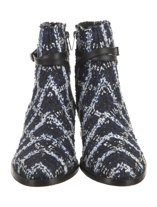 Jimmy Choo Tweed Printed Chelsea Boots