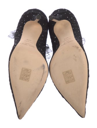 Jimmy Choo Mesh Mesh Accents Lace-Up Boots