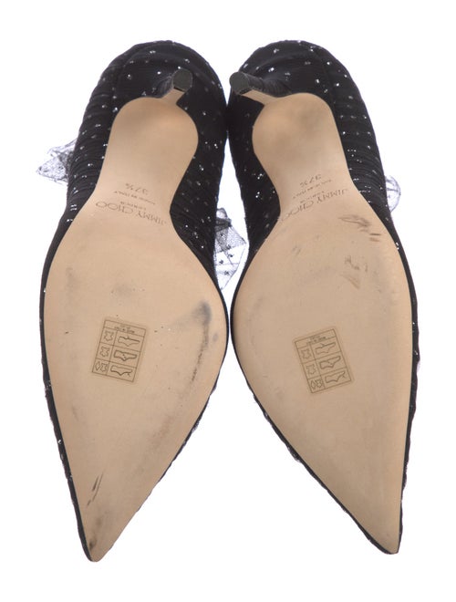 Jimmy Choo Mesh Mesh Accents Lace-Up Boots