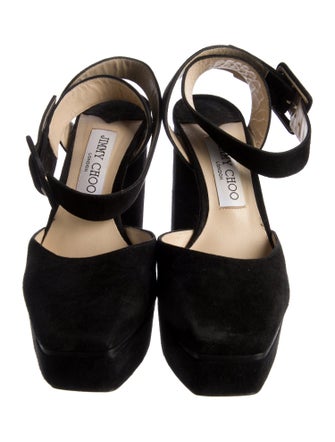 Jimmy Choo Suede D'Orsay Pumps