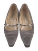 Jimmy Choo Satin Mary Jane Flats