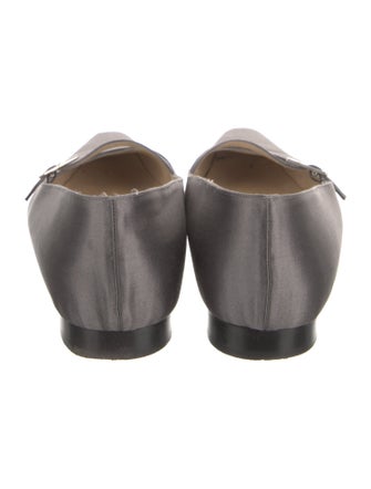 Jimmy Choo Satin Mary Jane Flats