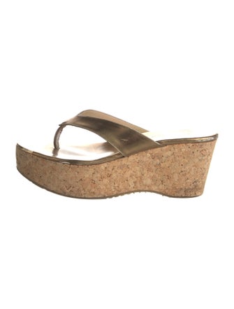 Jimmy Choo Leather Slides