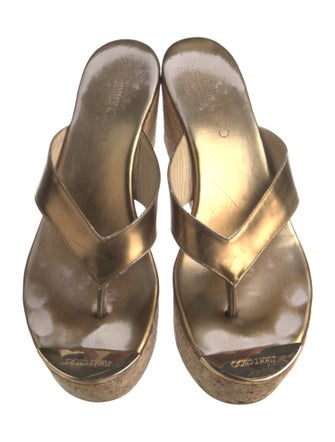 Jimmy Choo Leather Slides