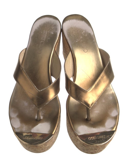 Jimmy Choo Leather Slides